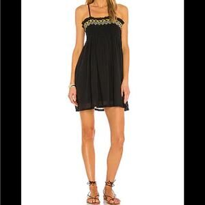 Revolve Anaak Rose Smocked Mini Dress Coquette Boho Feminine Resort Ethereal S